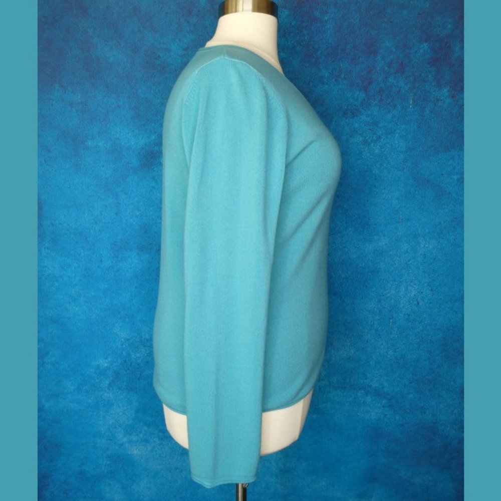White Stag Teal V Neck Sweater XXL - Picture 6 of 8
